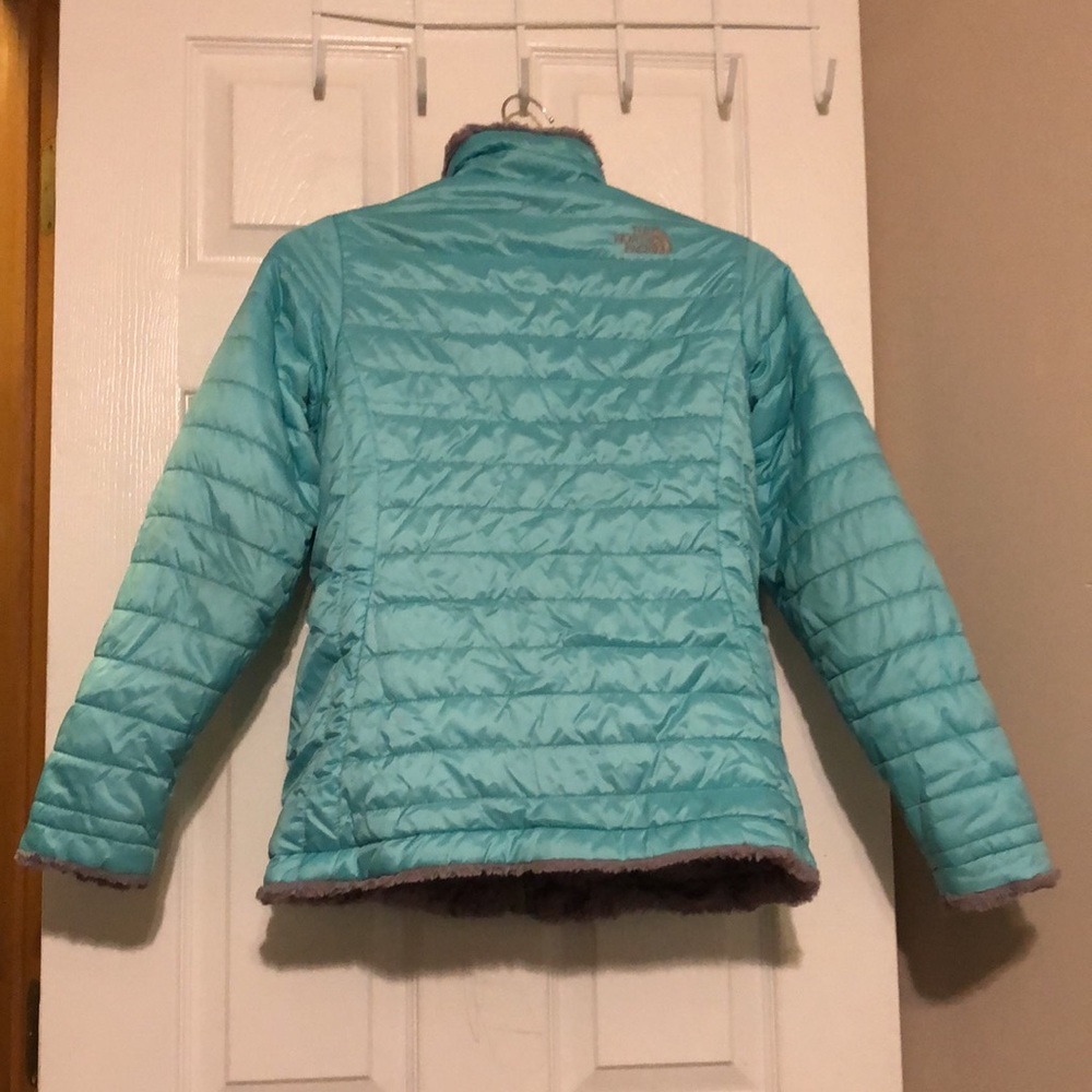 Girls Reversible NorthFace Coat - Picture 7 of 14